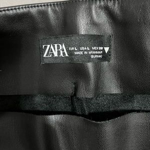 Zara faux leather pants
